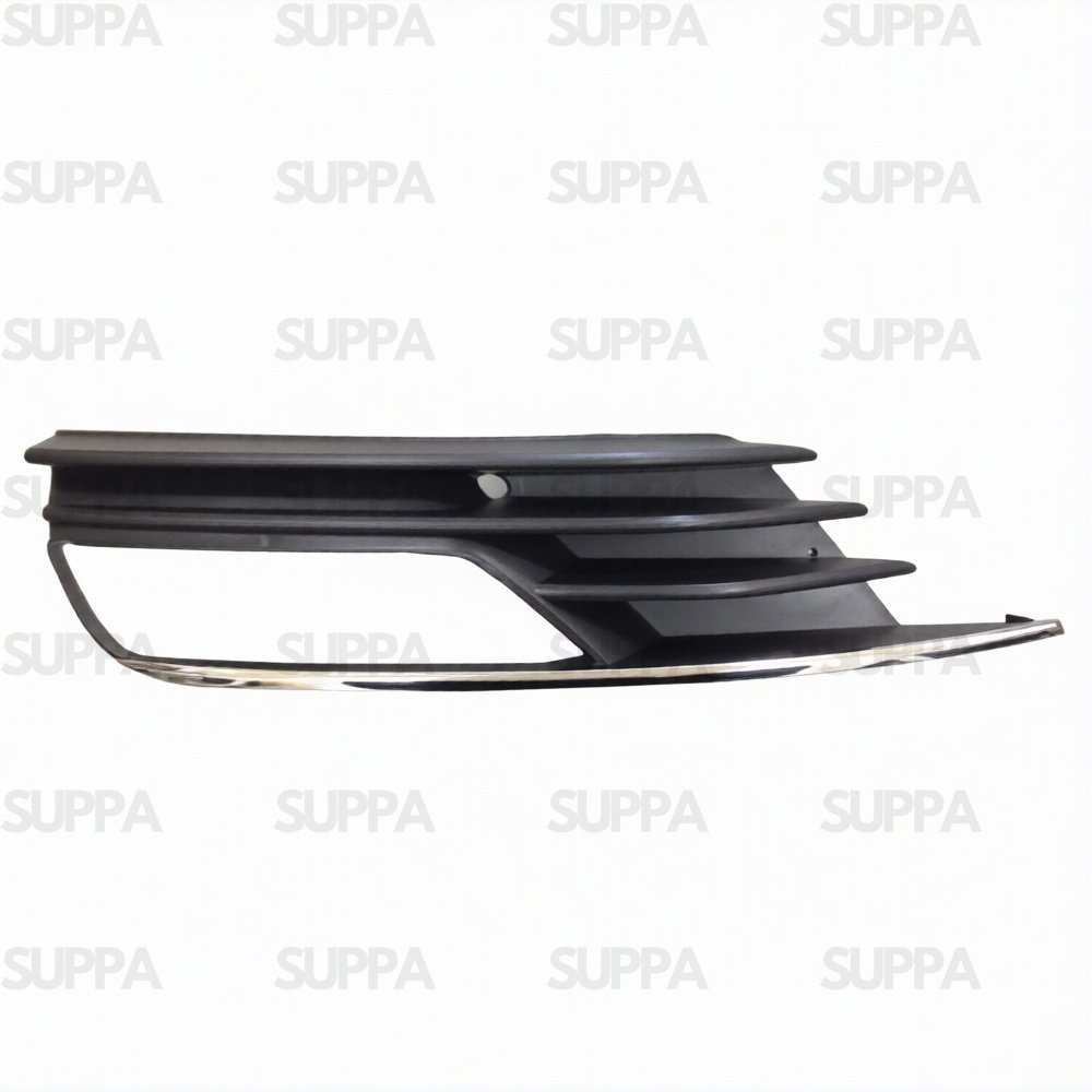 AUDI A3 2013-2016 FRONT BUMPER GRILLE WITH FOG HOLE & CHROME MOULDING LEFT 8V5807681A9B9