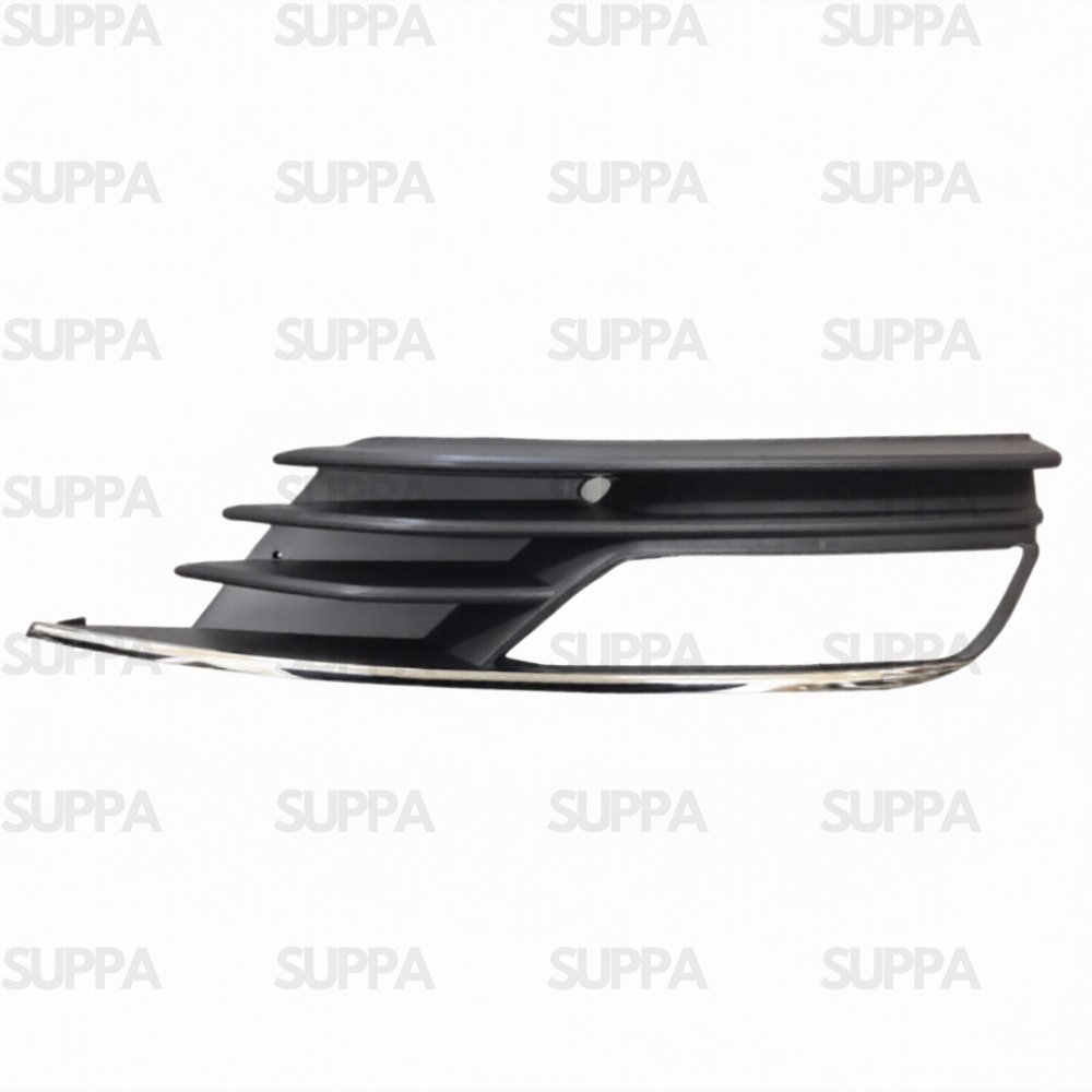 AUDI A3 2013-2016 FRONT BUMPER GRILLE WITH FOG HOLE & CHROME MOULDING RIGHT 8V5807682A9B9