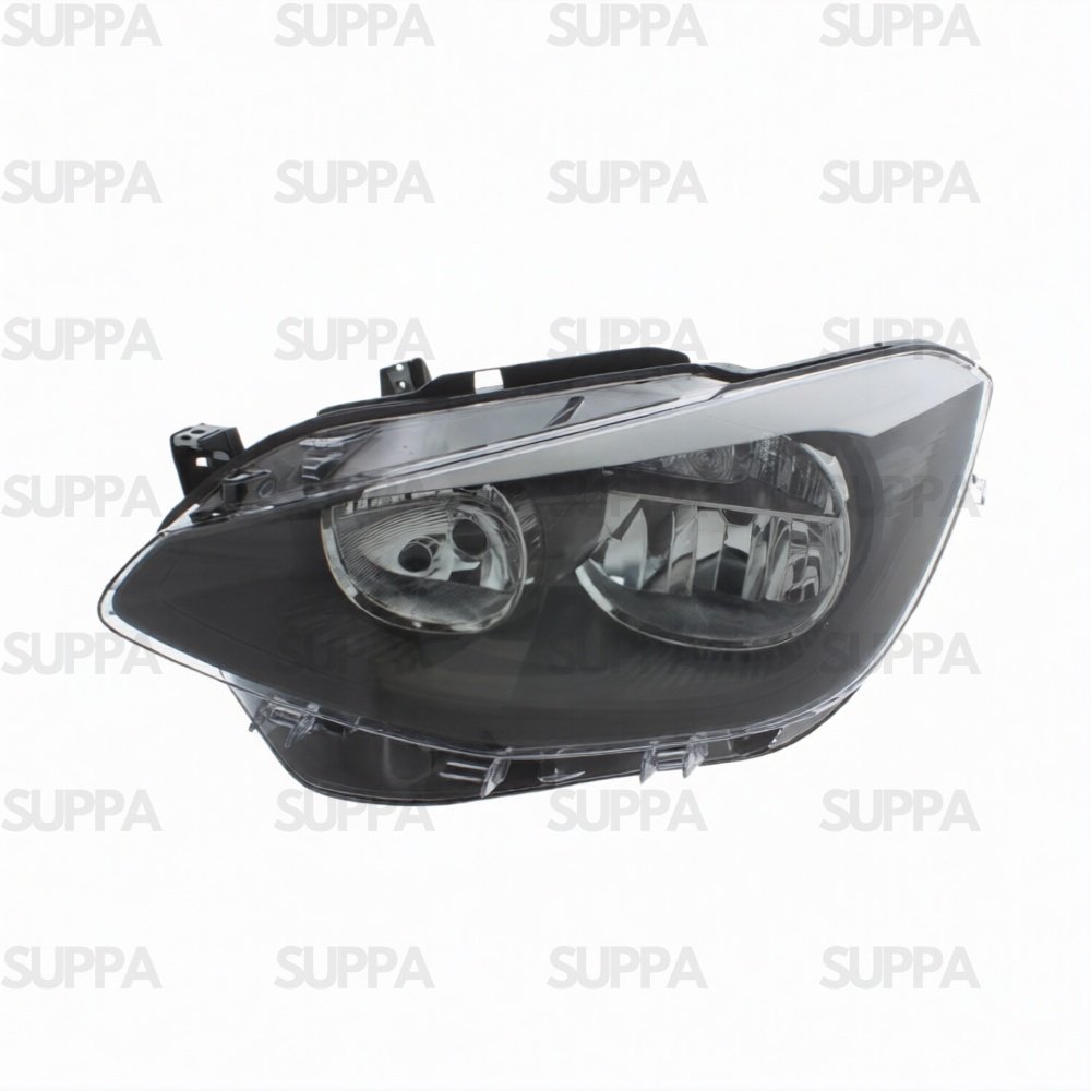 BMW 1 SERIES 2011-2015 HEADLAMP BLACK LEFT 63117229671 63117229685