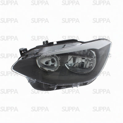 BMW 1 SERIES 2011-2015 HEADLAMP BLACK LEFT 63117229671 63117229685
