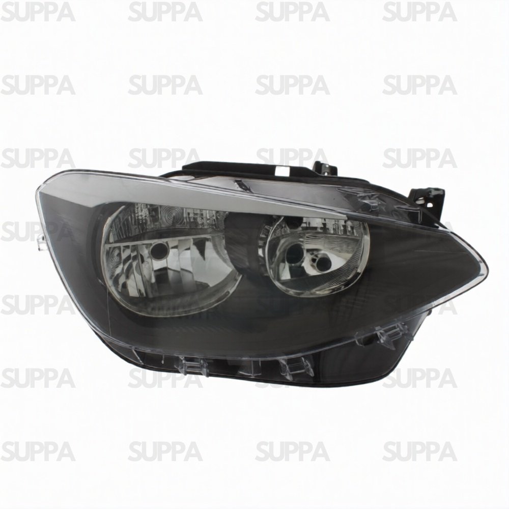 BMW 1 SERIES 2011-2015 HEADLAMP BLACK RIGHT 63117229672 63117229686