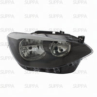 BMW 1 SERIES 2011-2015 HEADLAMP BLACK RIGHT 63117229672 63117229686
