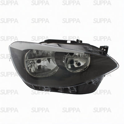 BMW 1 SERIES 2011-2015 HEADLAMP BLACK RIGHT 63117229672 63117229686