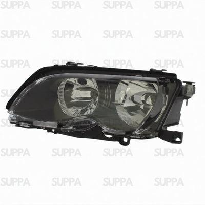 BMW 3 SERIES 2001-2004 HEADLAMP BLACK LEFT 63126910959 63126910955 63127165769