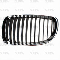 BMW 1 SERIES 2007-2010 FRONT GRILLE BLACK WITH CHROME SURROUND LEFT 51137166439