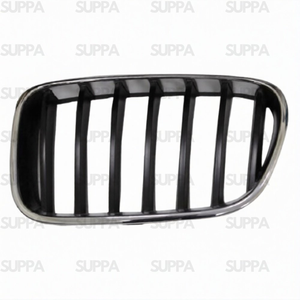 BMW X3 2011-2013 FRONT GRILLE BLACK WITH CHROME SURROUND LEFT 51117210725