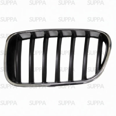 BMW X3 2011-2013 FRONT GRILLE BLACK WITH CHROME SURROUND LEFT 51117210725