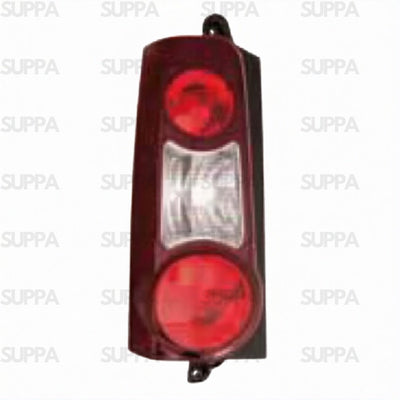 PEUGEOT PARTNER 2008-2018 REAR LAMP TWIN DOOR DARK RED SURROUND LEFT 1680022680 9677205580