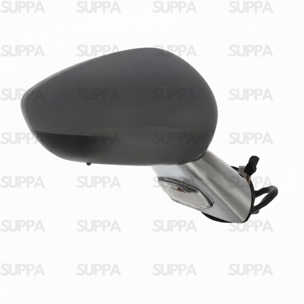 CITROEN C3 2010-2016 DOOR MIRROR ELECTRIC HEATED CHROME ARM PRIMED COVER POWER FOLD TEMPERATURE SENSOR RIGHT SIDE