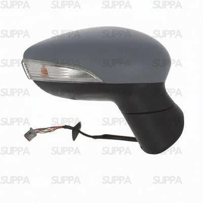 FORD FIESTA 2008-2012 DOOR MIRROR ELECTRIC HEATED POWER FOLD PRIMED WITH INDICATOR 8 PIN PLUG RIGHT SIDE