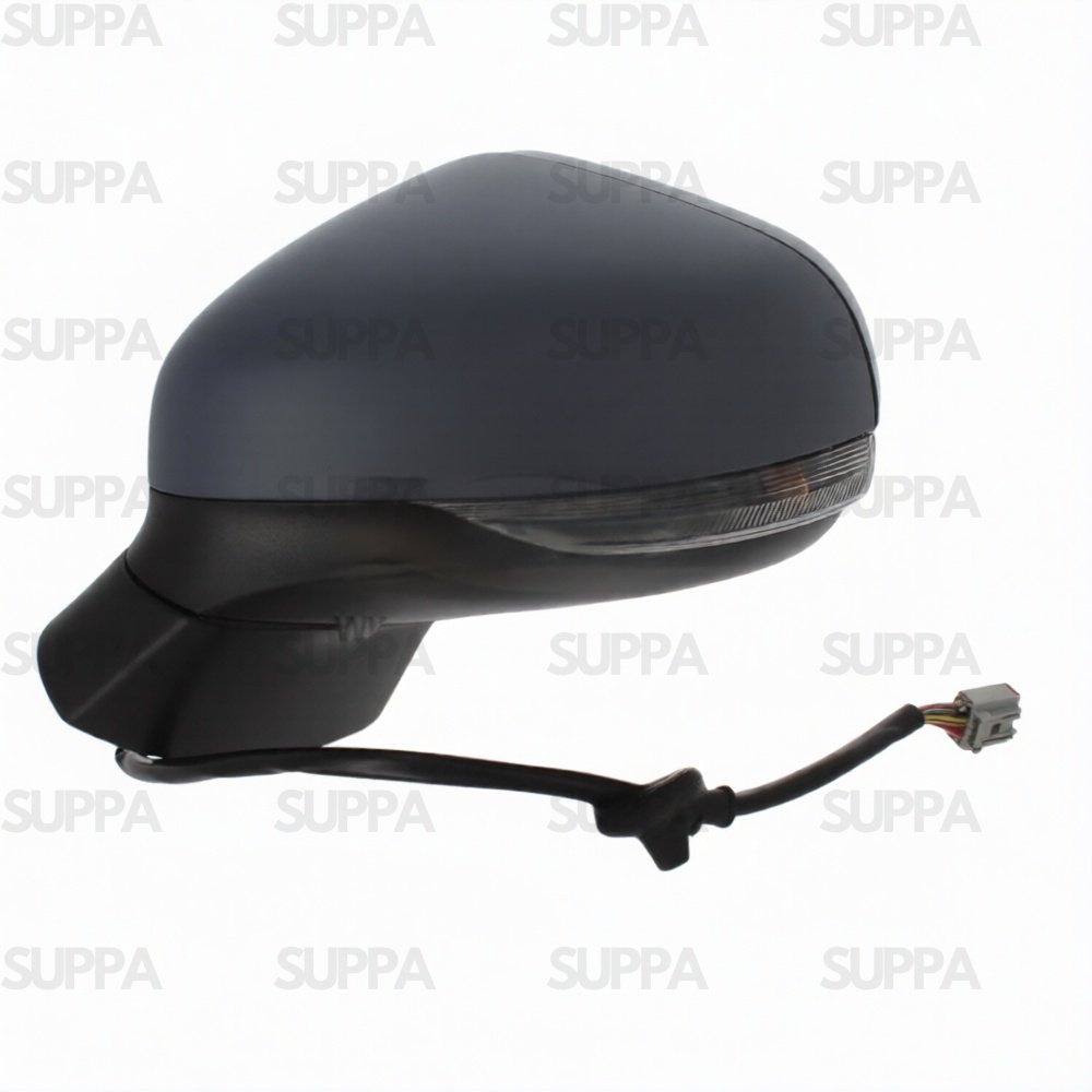 FORD FIESTA 2017> DOOR MIRROR ELECTRIC HEATED POWER FOLD WITH INDICATOR PUDDLE LAMP PRIMED LEFT SIDE