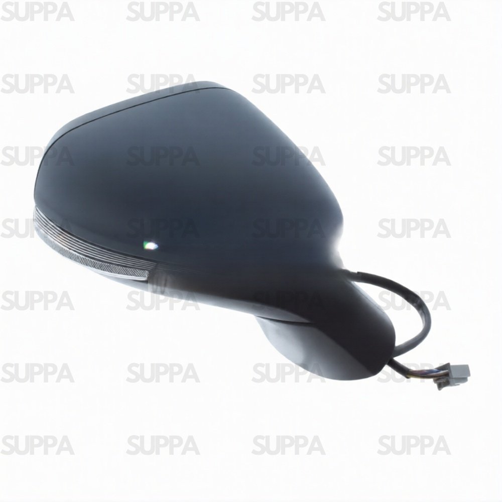 FORD FIESTA 2017> DOOR MIRROR ELECTRIC HEATED POWER FOLD WITH INDICATOR PUDDLE LAMP BLIND SPOT PRIMED RIGHT SIDE