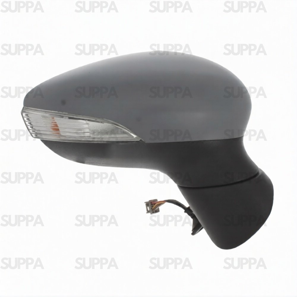 FORD FIESTA 2012-2017 DOOR MIRROR ELECTRIC HEATED PRIMED WITH INDICATOR 10 HOLE PLUG RIGHT SIDE