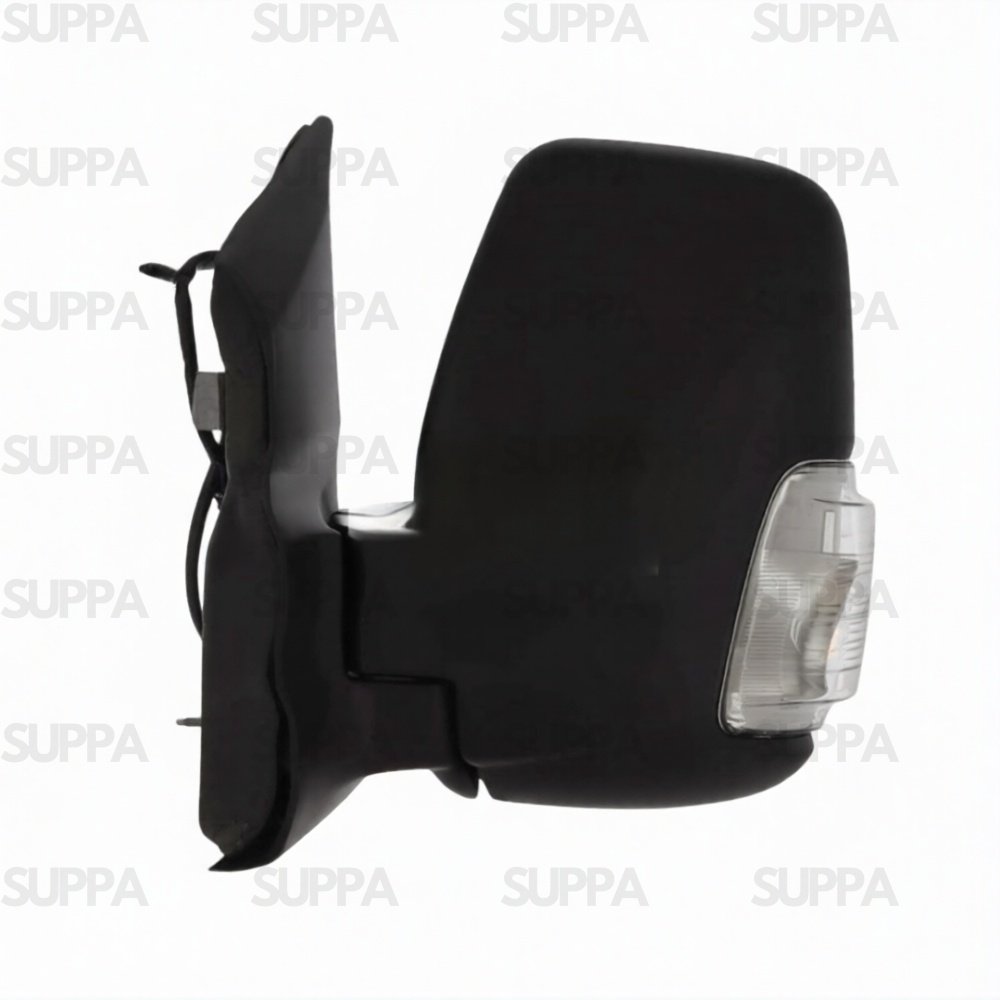 FORD TRANSIT 2019> DOOR MIRROR DOOR MIRROR SHORT ARM ELECTRIC HEATED WITH CLEAR INDICATOR (16W BULB) BLACK LEFT SIDE