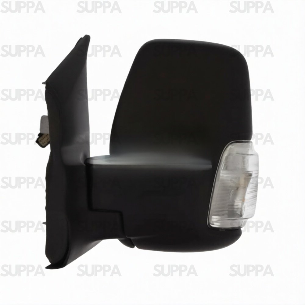 FORD TRANSIT 2019> DOOR MIRROR DOOR MIRROR SHORT ARM ELECTRIC HEATED WITH CLEAR INDICATOR (5W BULB) BLACK LEFT SIDE