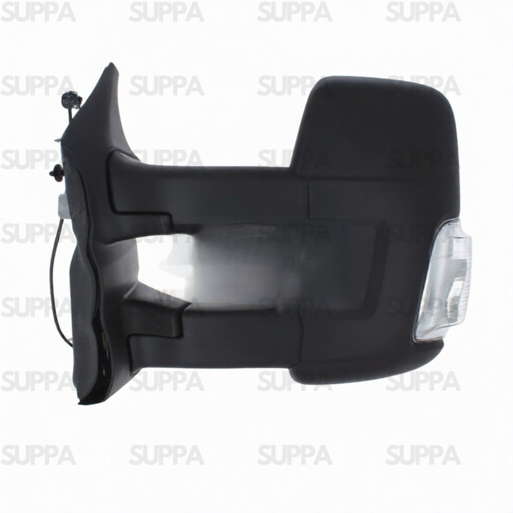 FORD TRANSIT 2014-2019 DOOR MIRROR LONG ARM MANUAL CLEAR INDICATOR BLACK LEFT SIDE