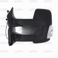 FORD TRANSIT 2014-2019 DOOR MIRROR LONG ARM MANUAL CLEAR INDICATOR BLACK LEFT SIDE
