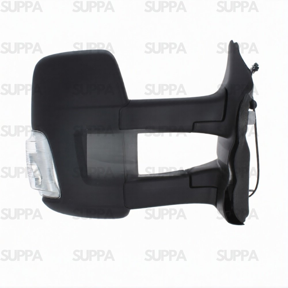 FORD TRANSIT 2014-2019 DOOR MIRROR LONG ARM MANUAL CLEAR INDICATOR BLACK RIGHT SIDE