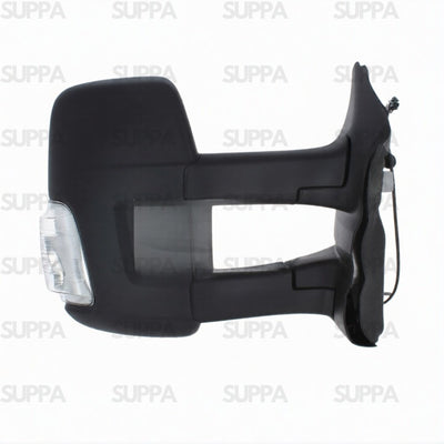FORD TRANSIT 2014-2019 DOOR MIRROR LONG ARM MANUAL CLEAR INDICATOR BLACK RIGHT SIDE