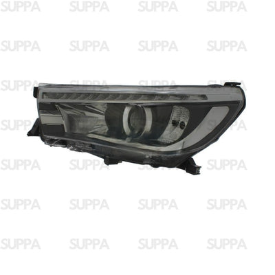 TOYOTA HILUX 2016-2020 HEADLAMP BLACK LED DRL RIGHT