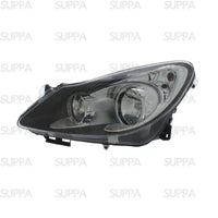 VAUXHALL CORSA 2006-2011 HEADLAMP BLACK RIGHT 1216200 93189364
