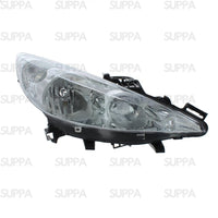 PEUGEOT 207 2006-2013 HEADLAMP CHROME WITH CORNERING LAMP LEFT 620895 620898