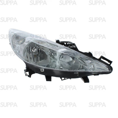 PEUGEOT 207 2006-2013 HEADLAMP CHROME WITH CORNERING LAMP LEFT 620895 620898