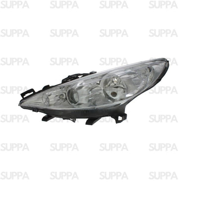 PEUGEOT 207 2006-2013 HEADLAMP CHROME WITH CORNERING LAMP RIGHT 620695 620698