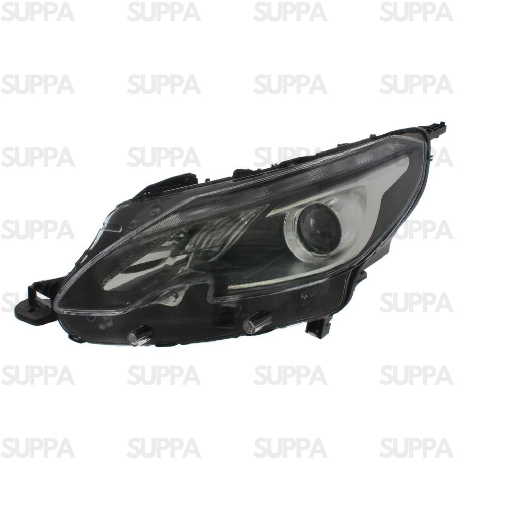PEUGEOT 2008 2016-2019 HEADLAMP BLACK LED DRL RIGHT