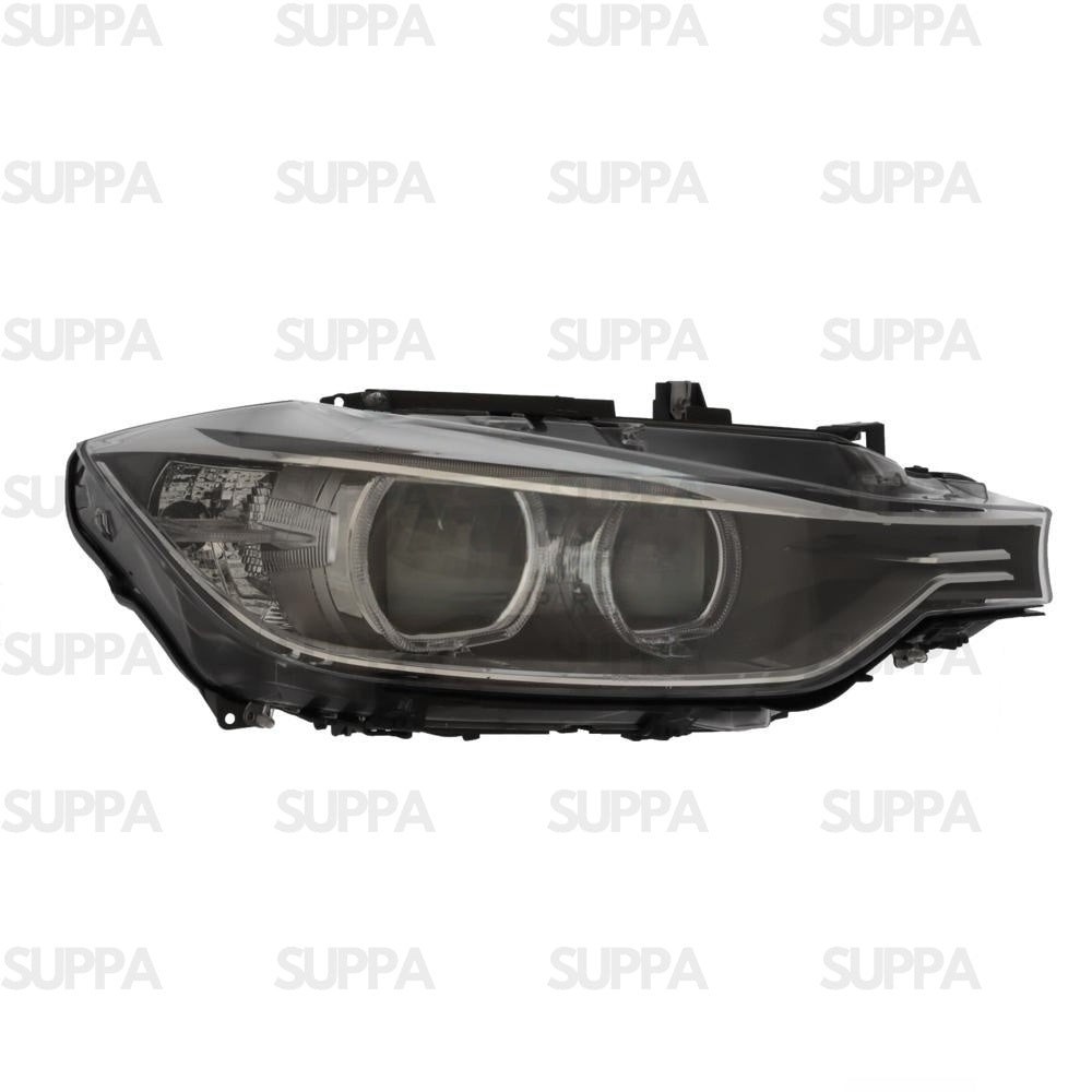 BMW 3 SERIES 2012-2015 HEADLAMP BLACK LEFT 63117259523 63117259539 63117293049