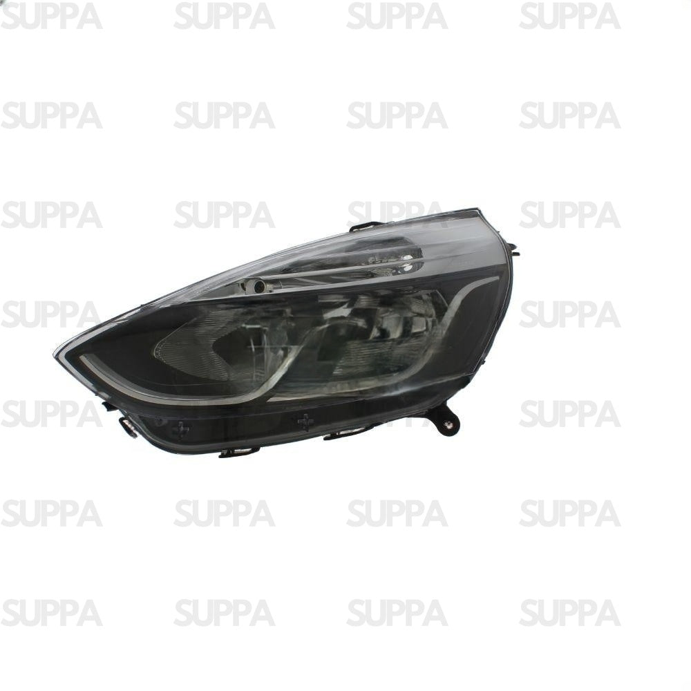 RENAULT CLIO 2012-2016 HEADLAMP BLACK WITH CHROME RIGHT 260103127R 260106624R 712103311110 712E11