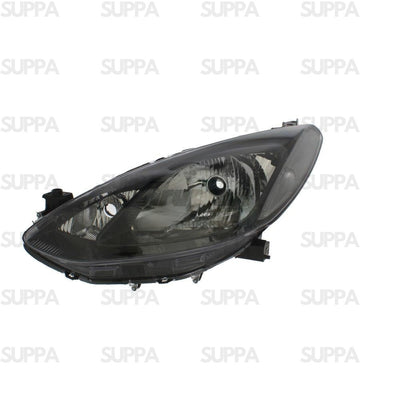 MAZDA 2 2008-2014 HEADLAMP CHROME BLACK RIGHT D651510K0D D651510K0G DF71510K0B DF71510K0C DF71510K0D DF71510K0E DF71510K0F DF71510K0G DF71510K0N