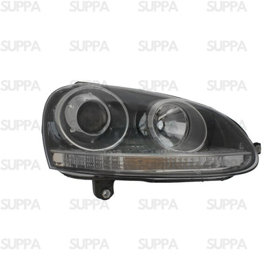 VOLKSWAGEN GOLF GTI 2003-2008 HEADLAMP BLACK LEFT 1K6941005AA 1K6941029AA 1K6941029T 1K6941005T