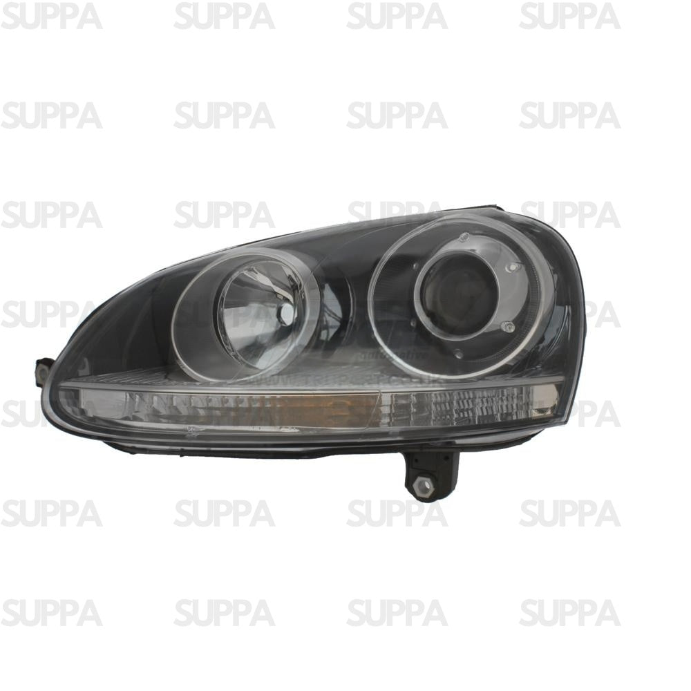 VOLKSWAGEN GOLF GTI 2003-2008 HEADLAMP XENON BLACK RIGHT