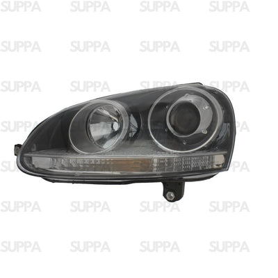 VOLKSWAGEN GOLF GTI 2003-2008 HEADLAMP XENON BLACK RIGHT