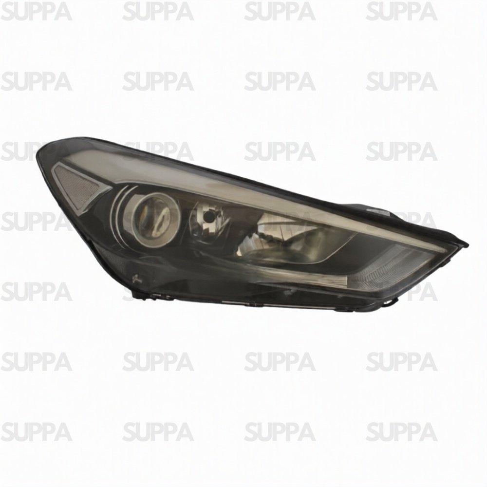 HYUNDAI TUCSON 2015-2018 HEADLAMP BLACK LED DRL RIGHT