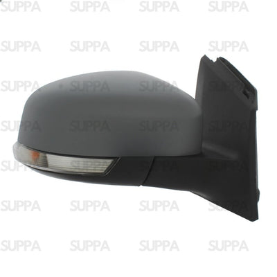 FORD FOCUS 2011-2017 DOOR MIRROR ELECTRIC HEATED POWER FOLD PUDDLE LAMP PRIMED WITH INDICATOR TEMPERATURE SENSOR LEFT SIDE