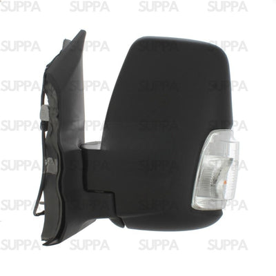 FORD TRANSIT 2014-2019 DOOR MIRROR SHORT ARM MANUAL CLEAR INDICATOR BLACK RIGHT SIDE