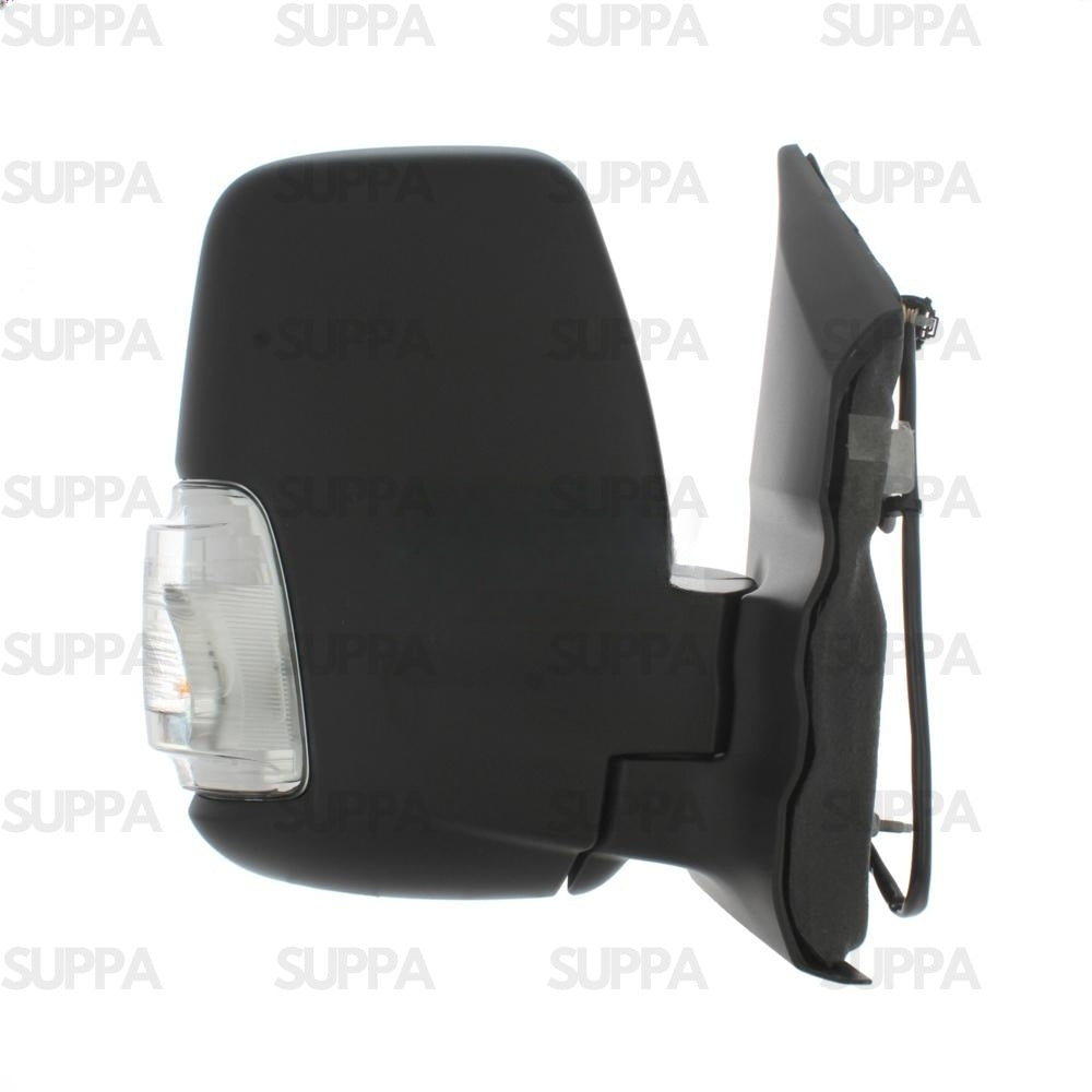 FORD TRANSIT 2014-2019 DOOR MIRROR SHORT ARM MANUAL AMBER INDICATOR BLACK LEFT SIDE