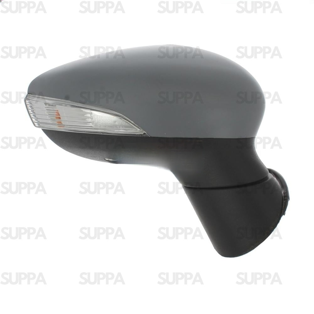 FORD FIESTA 2012-2017 DOOR MIRROR ELECTRIC HEATED PRIMED WITH INDICATOR 10 HOLE PLUG LEFT SIDE