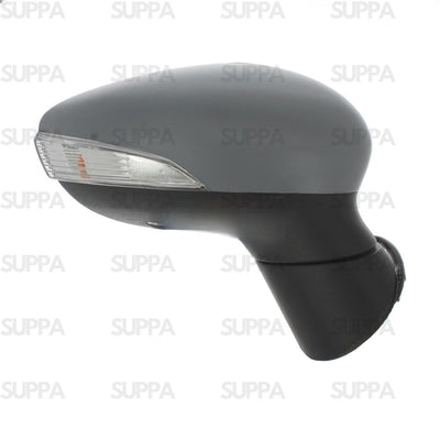 FORD FIESTA 2012-2017 DOOR MIRROR ELECTRIC HEATED PRIMED WITH INDICATOR 10 HOLE PLUG LEFT SIDE