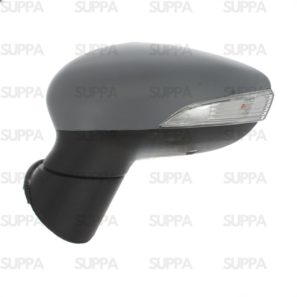 FORD FIESTA 2012-2017 DOOR MIRROR ELECTRIC HEATED POWER FOLD PUDDLE LAMP PRIMED WITH INDICATOR 10 HOLE RIGHT SIDE