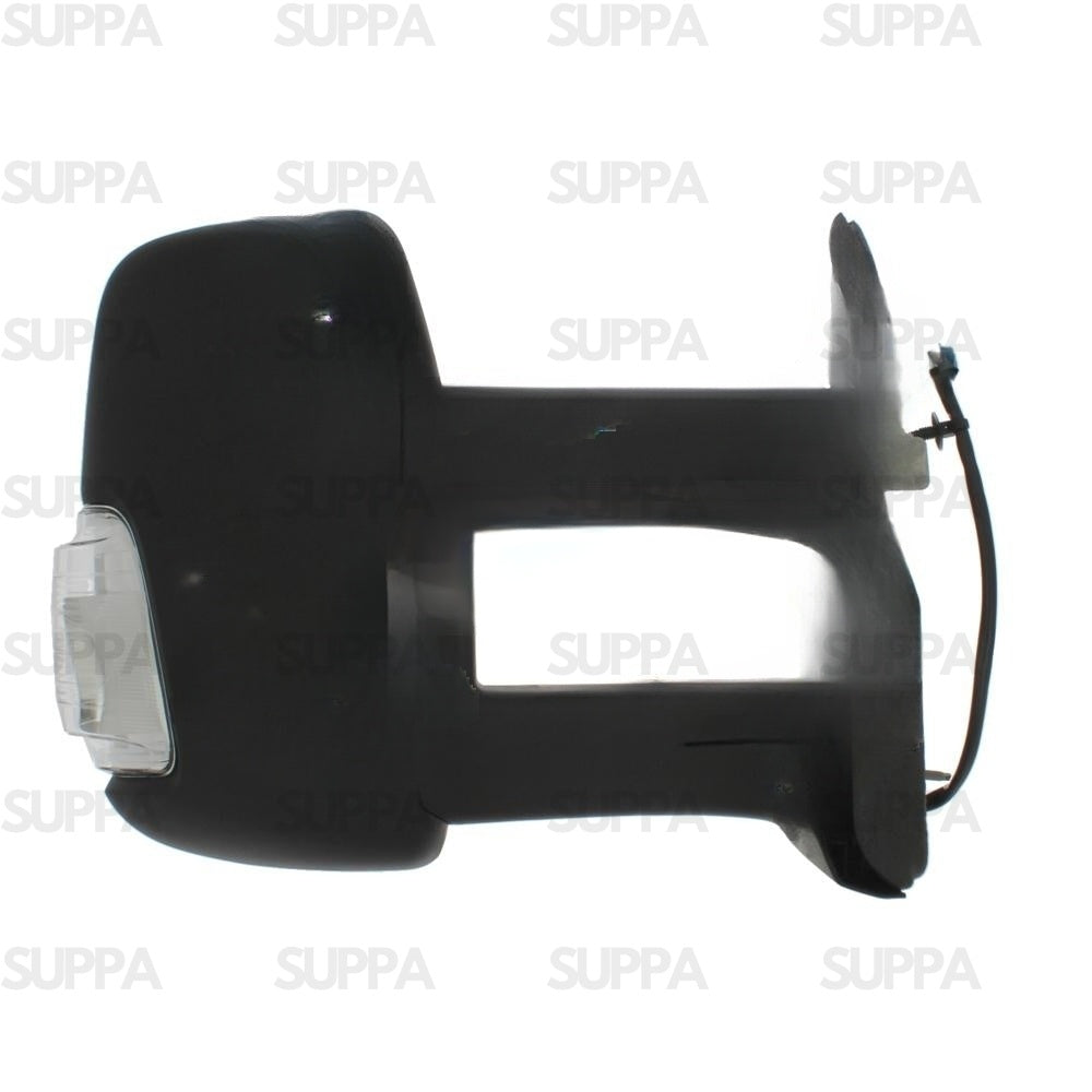 FORD TRANSIT 2014-2019 DOOR MIRROR LONG ARM MANUAL AMBER INDICATOR BLACK LEFT SIDE
