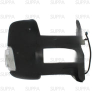 FORD TRANSIT 2014-2019 DOOR MIRROR LONG ARM MANUAL AMBER INDICATOR BLACK LEFT SIDE