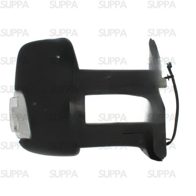 FORD TRANSIT 2014-2019 DOOR MIRROR LONG ARM MANUAL AMBER INDICATOR BLACK LEFT SIDE