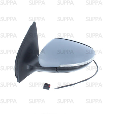 VOLKSWAGEN GOLF 2008-2012 DOOR MIRROR ELECTRIC HEATED POWER FOLD PUDDLE LAMP PRIMED WITH INDICATOR RIGHT SIDE