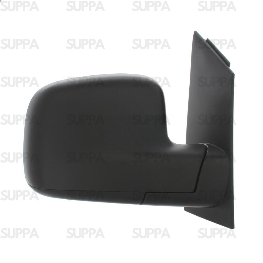 VOLKSWAGEN CADDY 2016-2020 DOOR MIRROR MANUAL BLACK (EXC.AERIAL) TALL LEFT SIDE