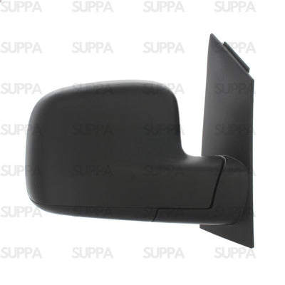 VOLKSWAGEN CADDY 2008-2011 DOOR MIRROR MANUAL BLACK (EXC.AERIAL) TALL LEFT SIDE