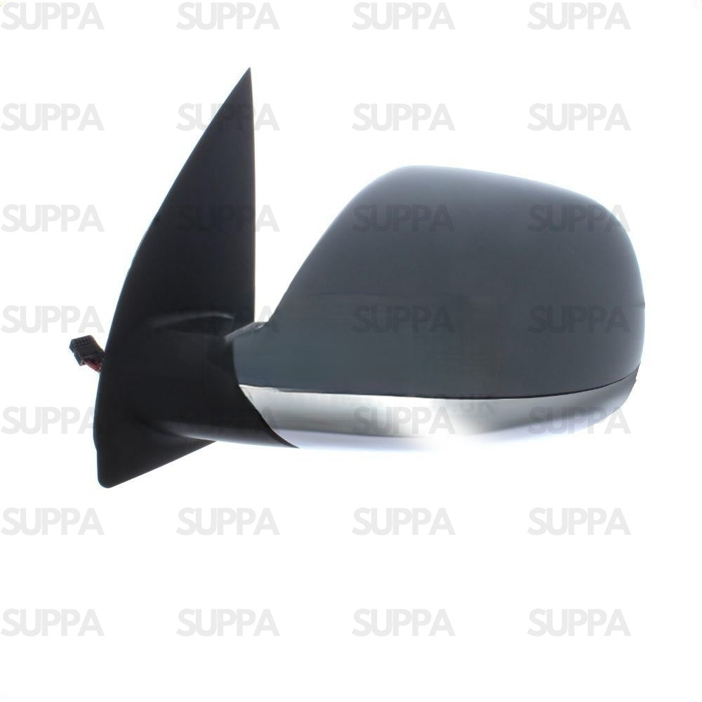VOLKSWAGEN AMAROK 2011-2018 DOOR MIRROR ELECTRIC HEATED POWER FOLD PRIMED W CHROME BASE RIGHT SIDE
