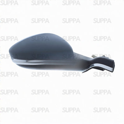 PEUGEOT 2008 2013-2019 DOOR MIRROR ELC HT POWER FOLD WITH INDICATOR BLACK ARM GREY PRIMED COVER TEMPERATURE SENSOR RIGHT SIDE